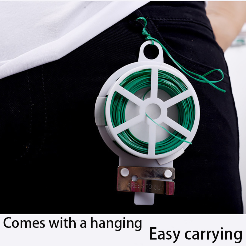 Garden Wire Twist Tie - ガーデンツイストタイ 多機能結束バンド 植物のつる用 再利用可能なセルフカット鉄線ケーブルタイ 花や植物の蔓用