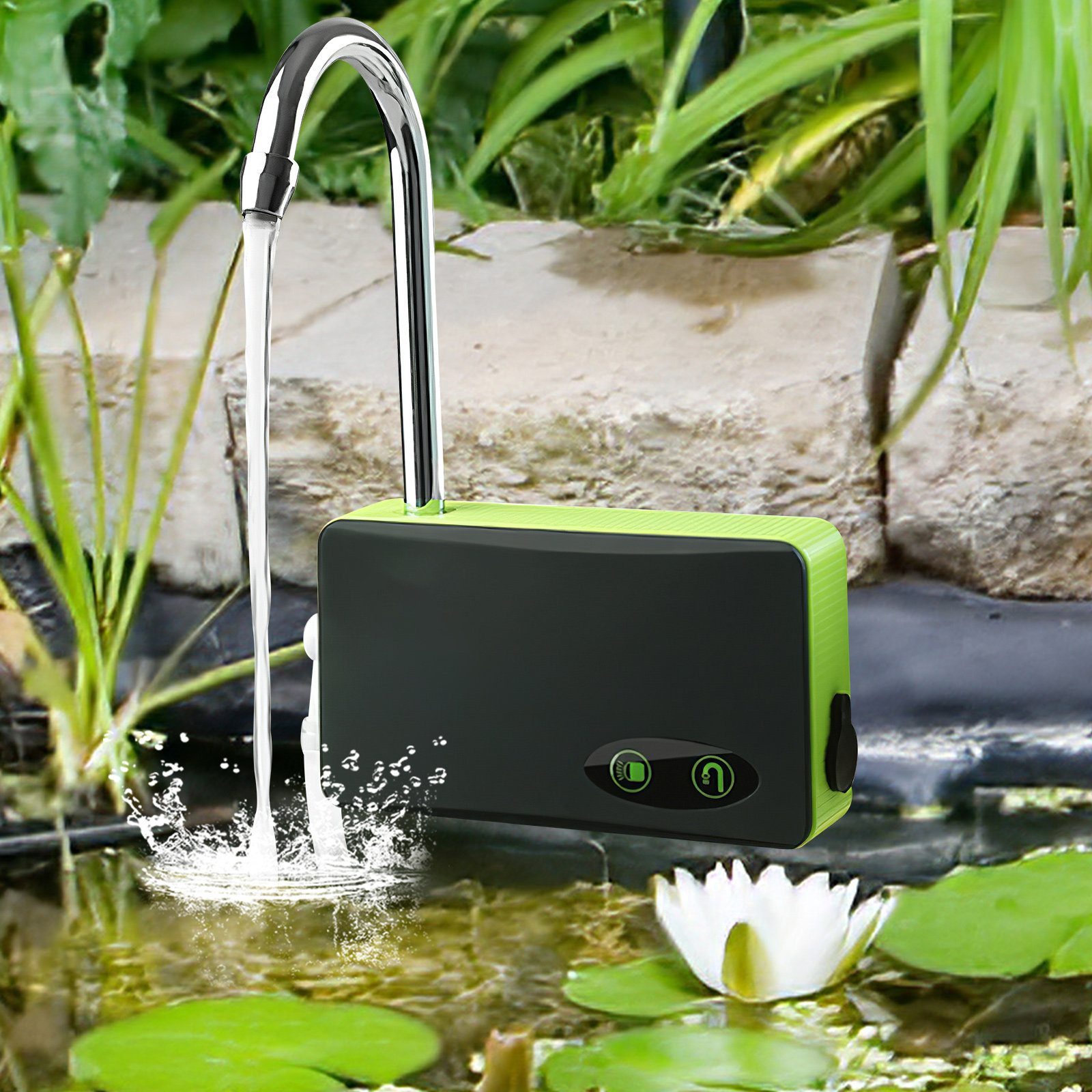 Gardening Tools Water - ポータブル 3 イン 1 酸素ポンプ釣り用エアレーション吸水器充電機能 LED