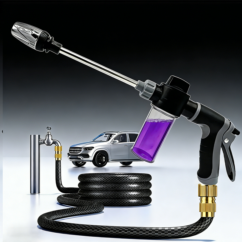 Gardening Tools Types - 1パック高圧スプレー水鉄砲ガーデン散水ホースノズルスプリンクラー洗車ガン洗車ツール