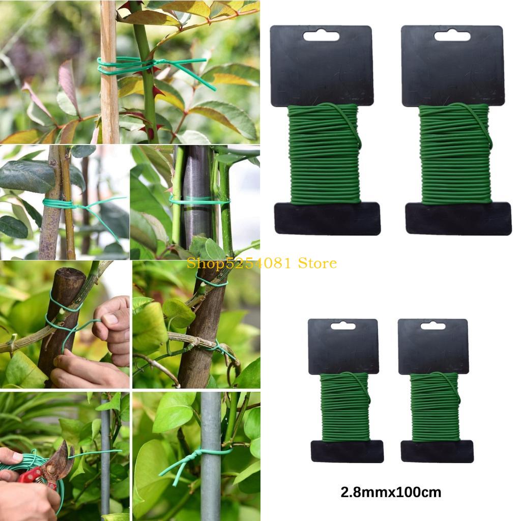 Garden Wire Twist Tie - AXYC 多目的 10 メートル柔軟なガーデンワイヤーバインディングコードロール固定植物屋外