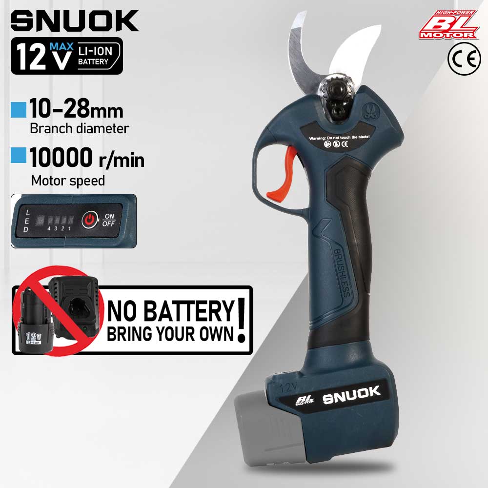 Gardening Tools Scissors - SNUOK 12V ブラシレス電動剪定鋏 DIY 屋外庭園盆栽剪定果樹電動工具 ボッシュリチウム電池用
