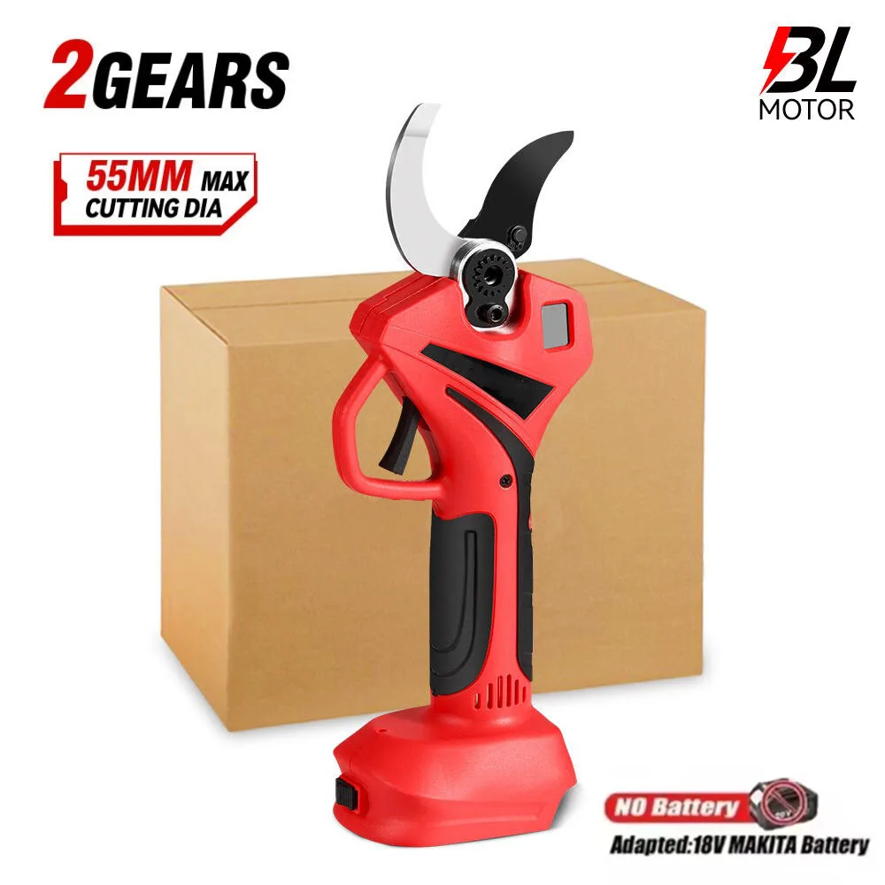 Gardening Tools Scissors - 55 ミリメートルブラシレス電気はさみコードレス剪定鋏ツリーガーデンカッタートリマー電動ツールマキタ 18V バッテリー