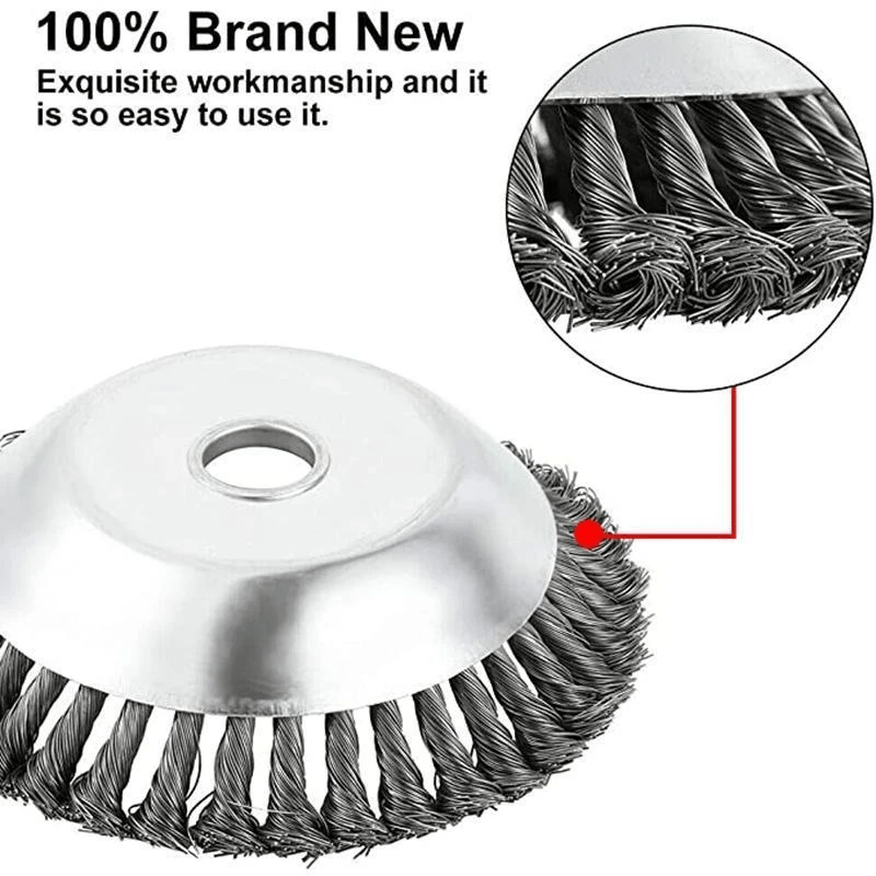鋼線除草ガーデン雑草ホイールツール錆除去ツイストワイヤー鋼線 - Gardening Tools To Remove Weeds のレビューと価格
