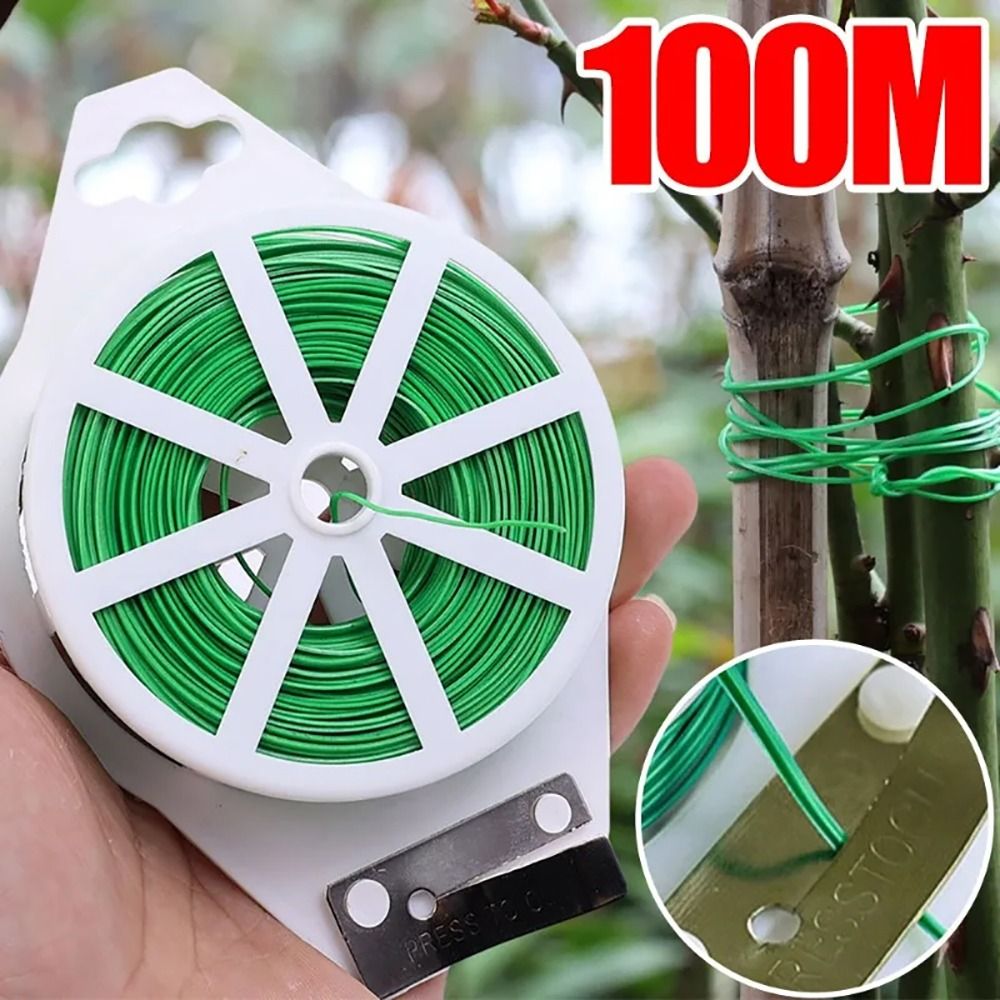 1 個鉄線ケーブルタイ植物バンドル鉄線ストラップ自己切断多機 - Garden Wire Twist Tie のレビューと価格