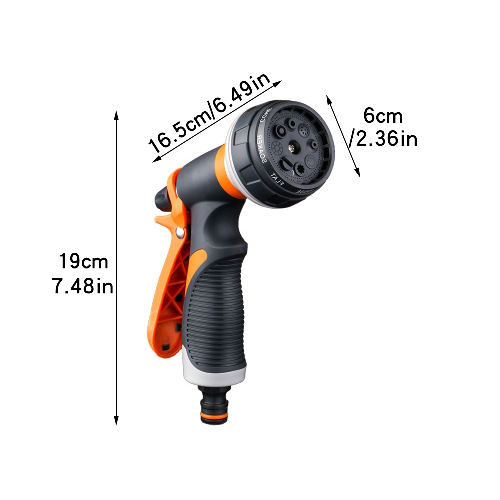 8 パターンガーデン水鉄砲ホースノズル多機能家庭用洗車庭水噴 - Gardening Tools Types のレビューと価格