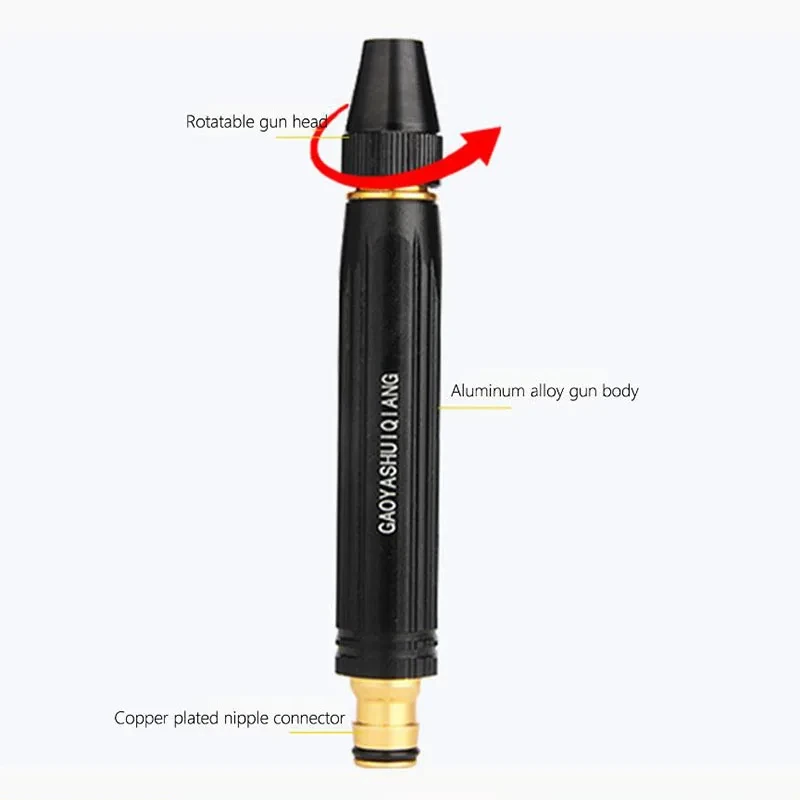 高圧洗浄水鉄砲調整可能なニップルタイプポータブル直接スプレー - Gardening Tools Types のレビューと価格