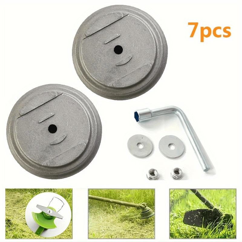 7個入り電動芝刈り機ブレードベースセット、頑丈な交換用保護カ - Gardening Tools Wholesale のレビューと価格