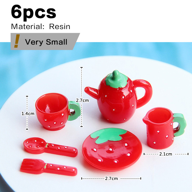 ピンクティーセットミニチュア置物カッププレートティーポットナ - Gardening Tools Wholesale のレビューと価格