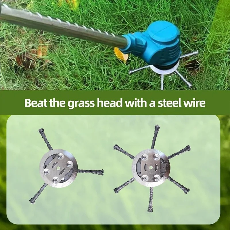6インチスチールワイヤー除草ブラシトリマーヘッド汎用芝刈り機 - Gardening Tools To Remove Weeds のレビューと価格