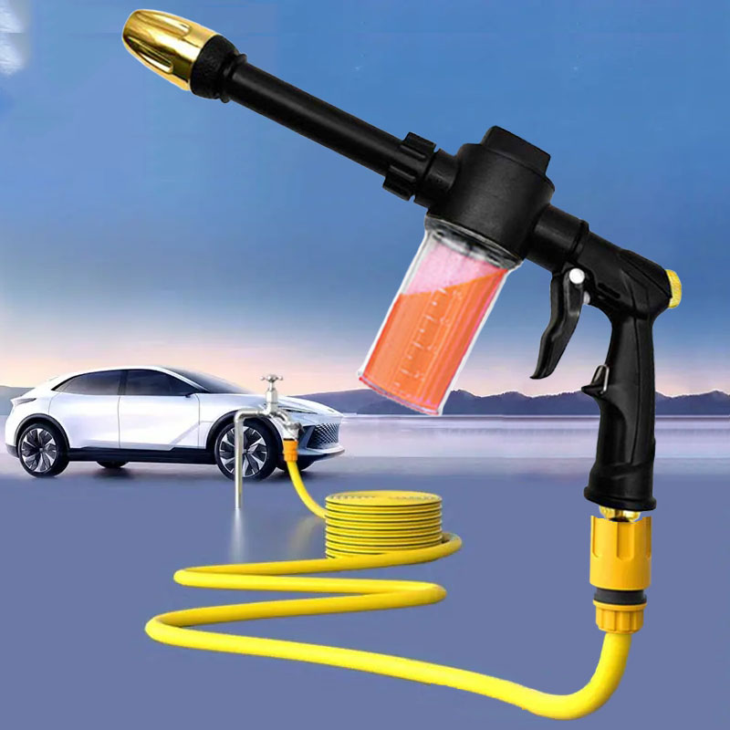 高圧洗車水鉄砲ロングロッドノズルガーデンホースノズル多機能散 - Gardening Tools Types のレビューと価格