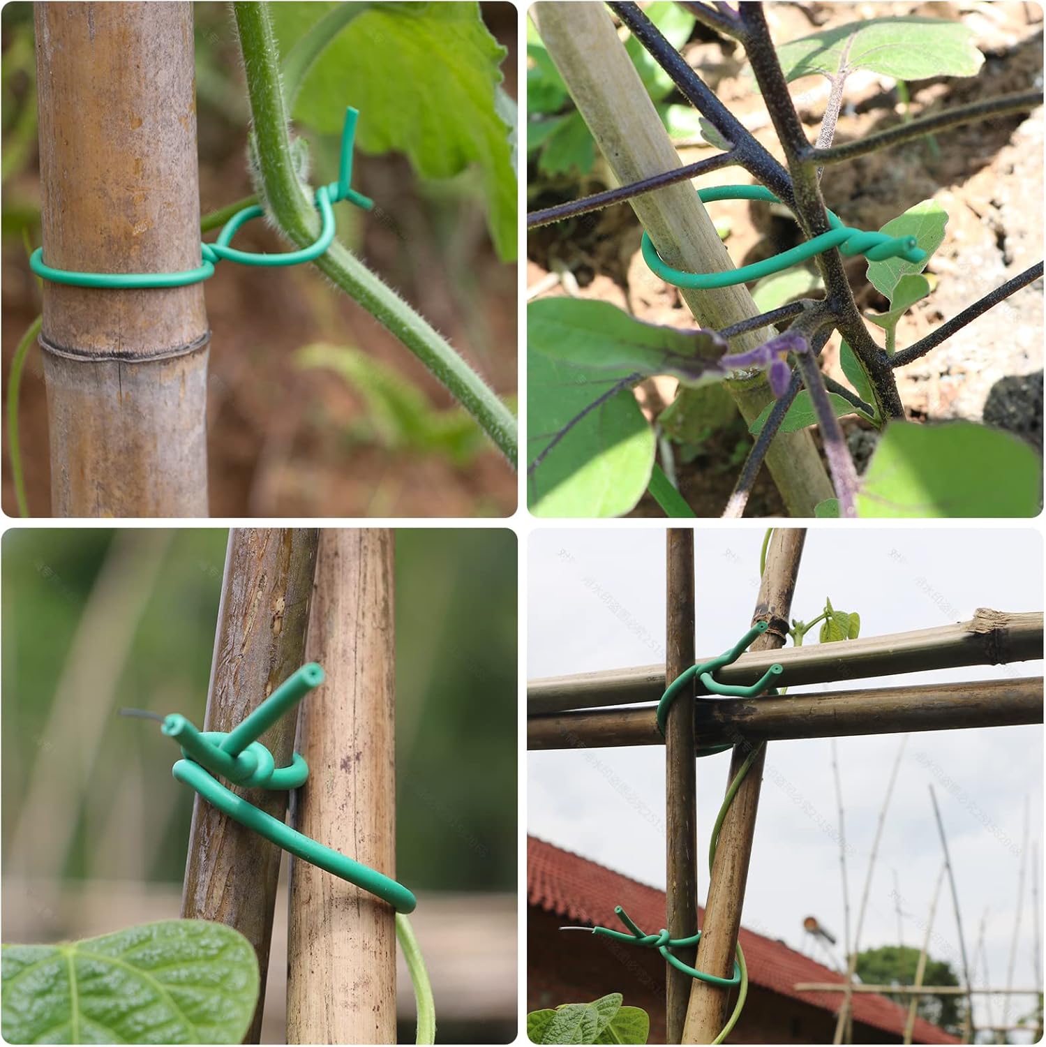 園芸植物用クライミングタイ グリーンラバーツイストケーブルタ - Garden Wire Twist Tie のレビューと価格