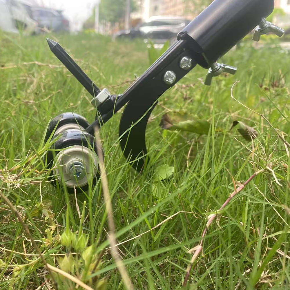 頑丈な庭の除草ツール 手動除草機 芝刈り機と補助ホイール付き - Gardening Tools To Remove Weeds のレビューと価格