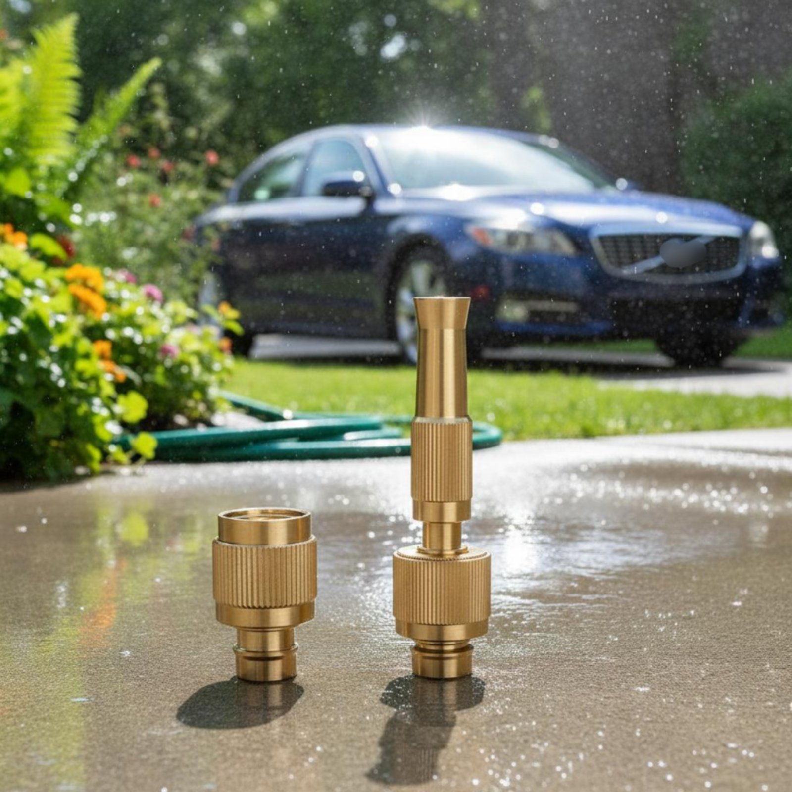 真鍮製水ユニバーサルコネクタ洗車スプレーアタッチメント園芸ツ - Gardening Tools Water のレビューと価格