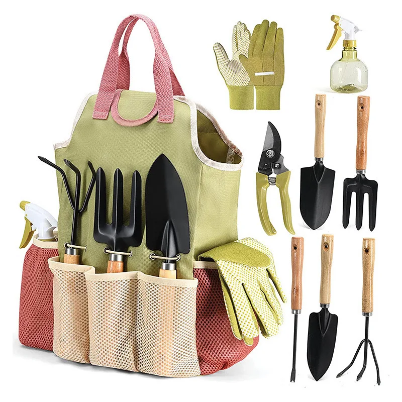 屋外庭園用植栽道具9点セット、園芸工具セット、ハサミギフト、 - Gardening Tools Scissors のレビューと価格