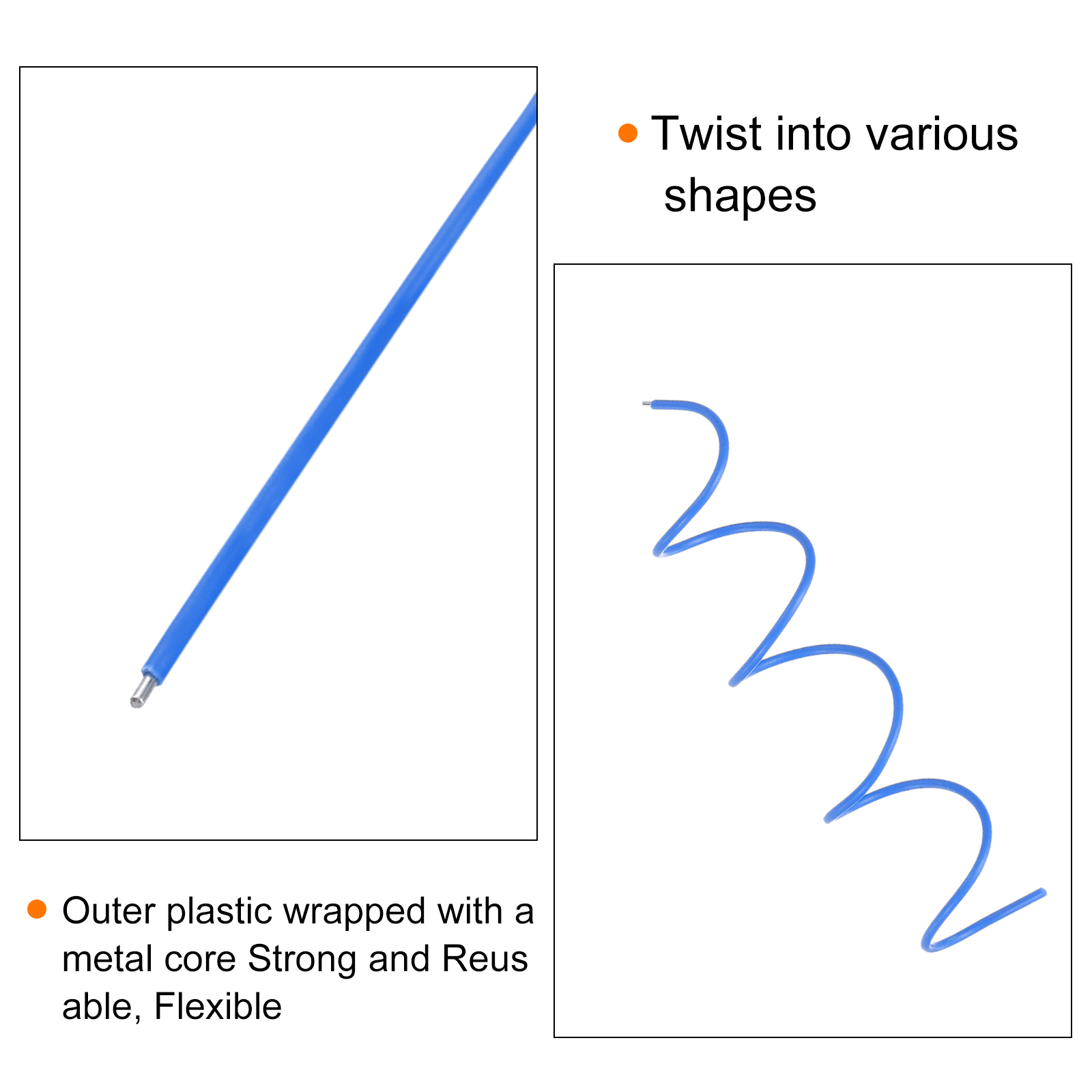 1個入り ワイヤーツイストタイ 150mm 丸型 PVCメタ - Garden Wire Twist Tie のレビューと価格