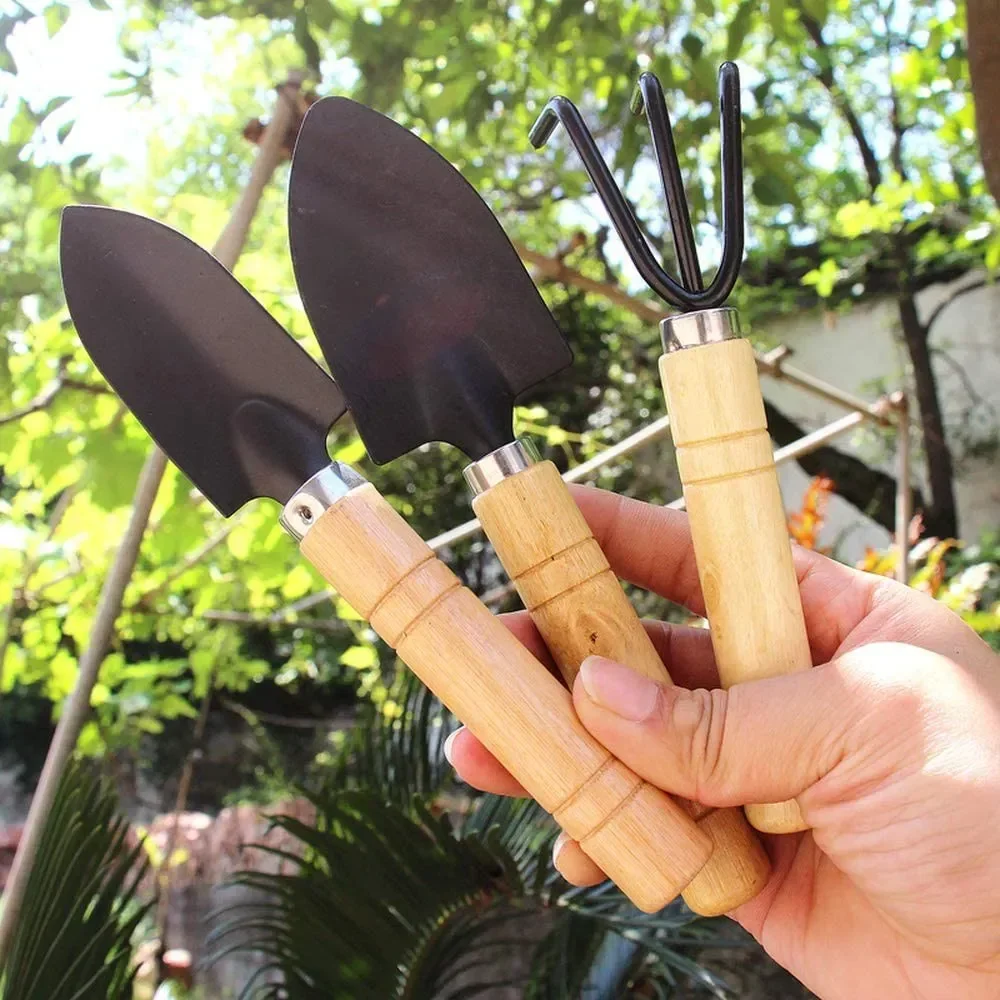 3 ピース/セットミニガーデンツールセット小型屋内植物ケア掘 - Gardening Tools Wholesale のレビューと価格