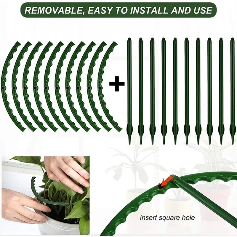 プラスチック植物サポートリング果樹園ガーデンサポートパイルス - Gardening Tools Holder のレビューと価格