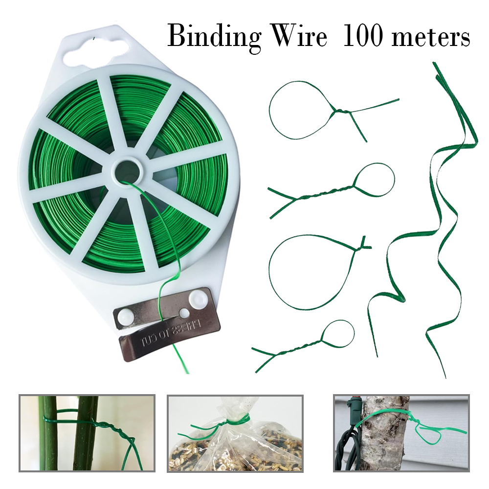 1-3 個 100 メートルガーデンツイストタイ再利用可能な - Garden Wire Twist Tie のレビューと価格