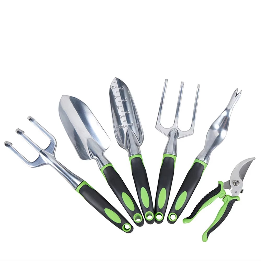 STLF 5ピースガーデンハンドツールセット ソフトラバー加 - Spade Digging Fork のレビューと価格