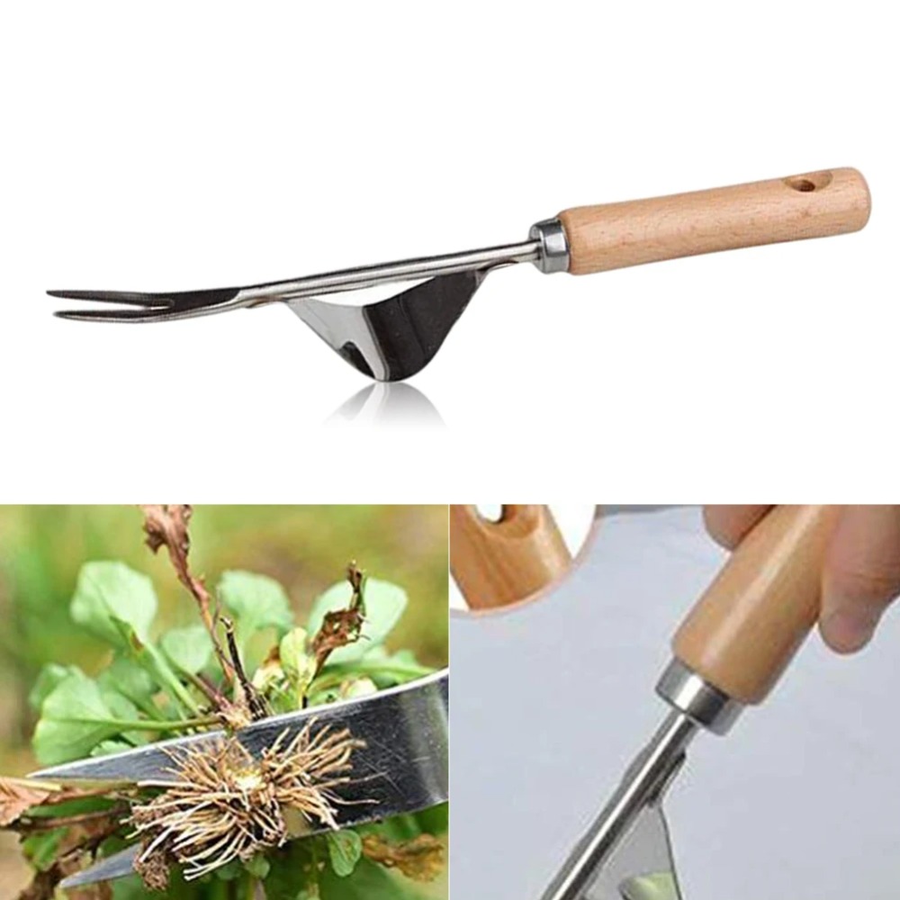 木製ハンドル付きステンレス製ガーデンピンセット,取り外し,カ - Gardening Tools To Remove Weeds のレビューと価格