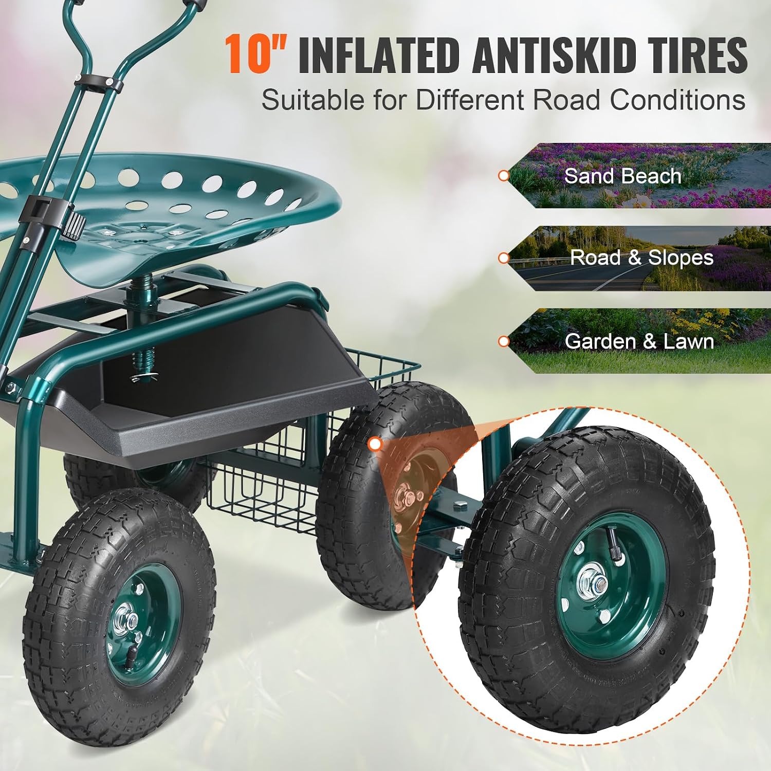 ガーデンカート ローリングワークシート（車輪付き）、植栽用ガ - Gardening Yard Tools のレビューと価格