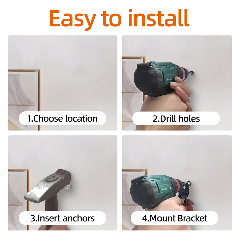 頑丈な壁掛けメタルフックガレージオーガナイザー自転車はしごハ - Gardening Tools Holder のレビューと価格