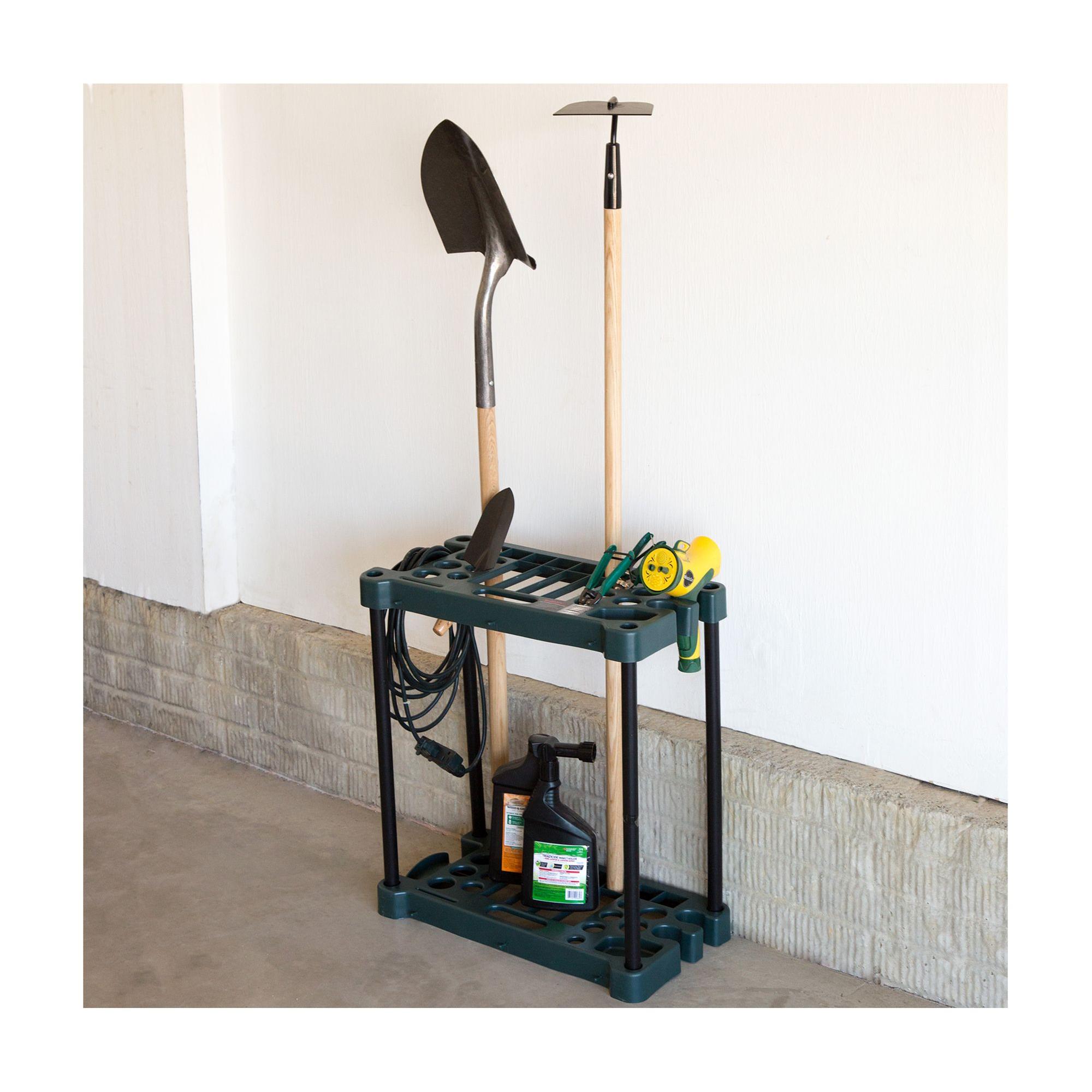 23インチの頑丈なユーティリティラック、壁掛け式ツールオーガ - Gardening Tools Holder のレビューと価格
