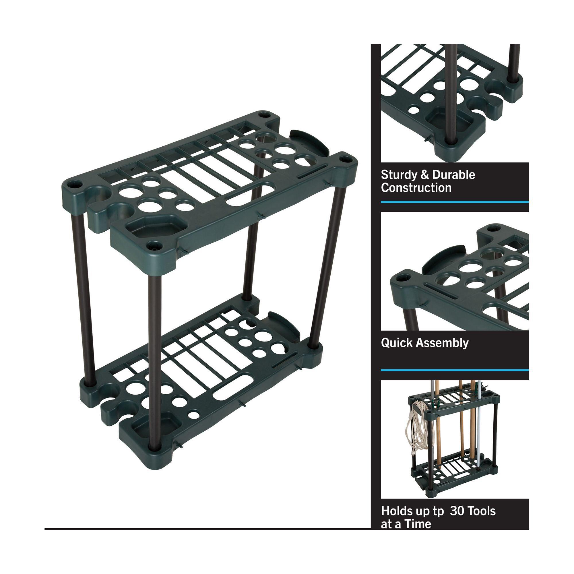 23インチの頑丈なユーティリティラック、壁掛け式ツールオーガ - Gardening Tools Holder のレビューと価格