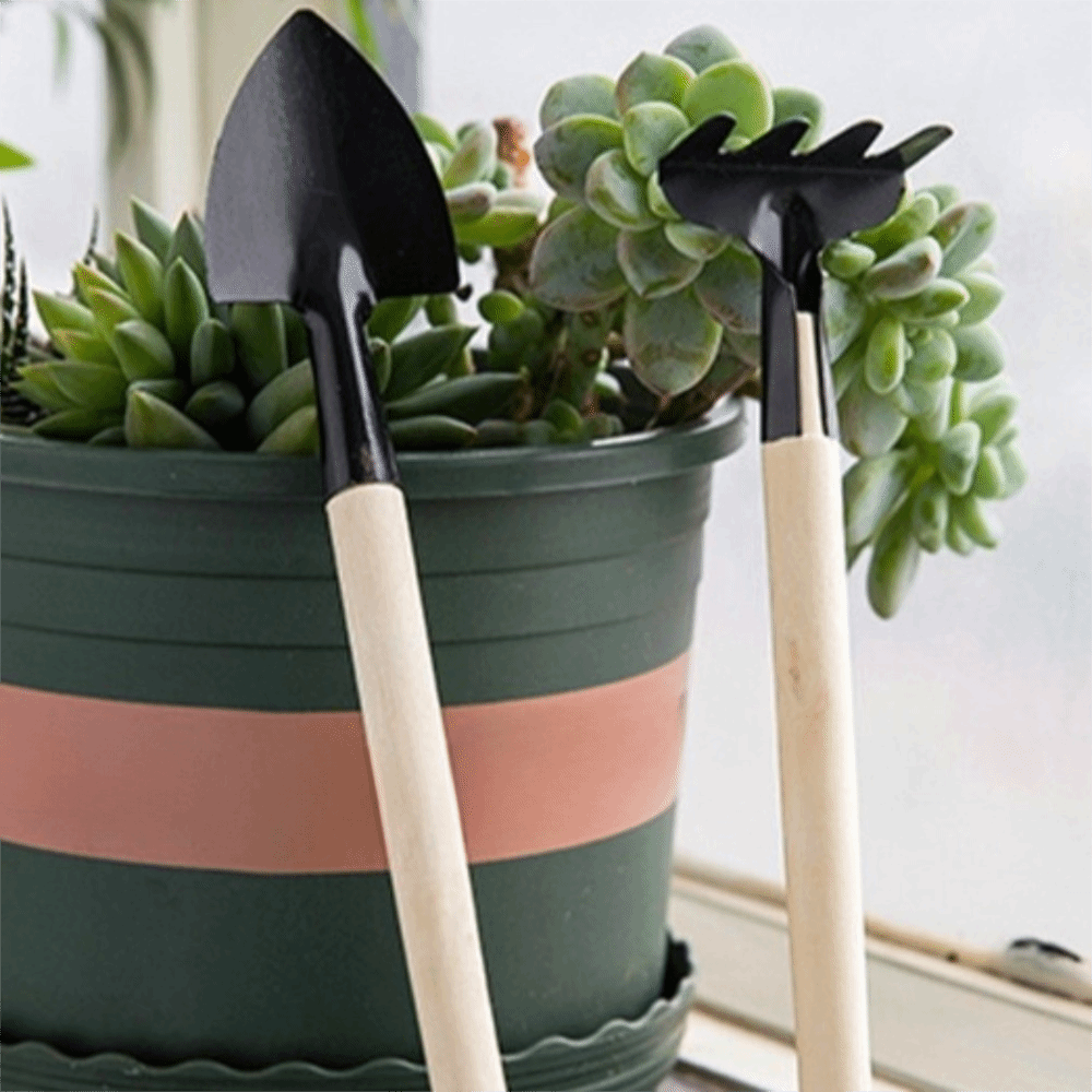 多機能ミニガーデン植栽ツールセット木製ハンドル土掘りシャベル - Spade Digging Fork のレビューと価格