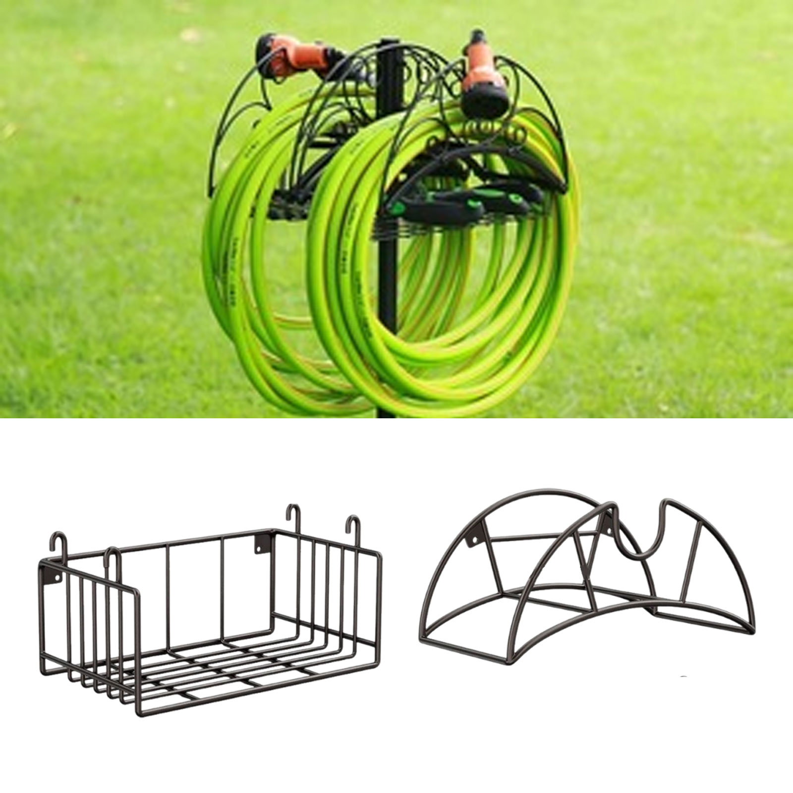 壁掛け式ガーデンホースホルダー、ツールオーガナイザーブラケッ - Gardening Tools Holder のレビューと価格
