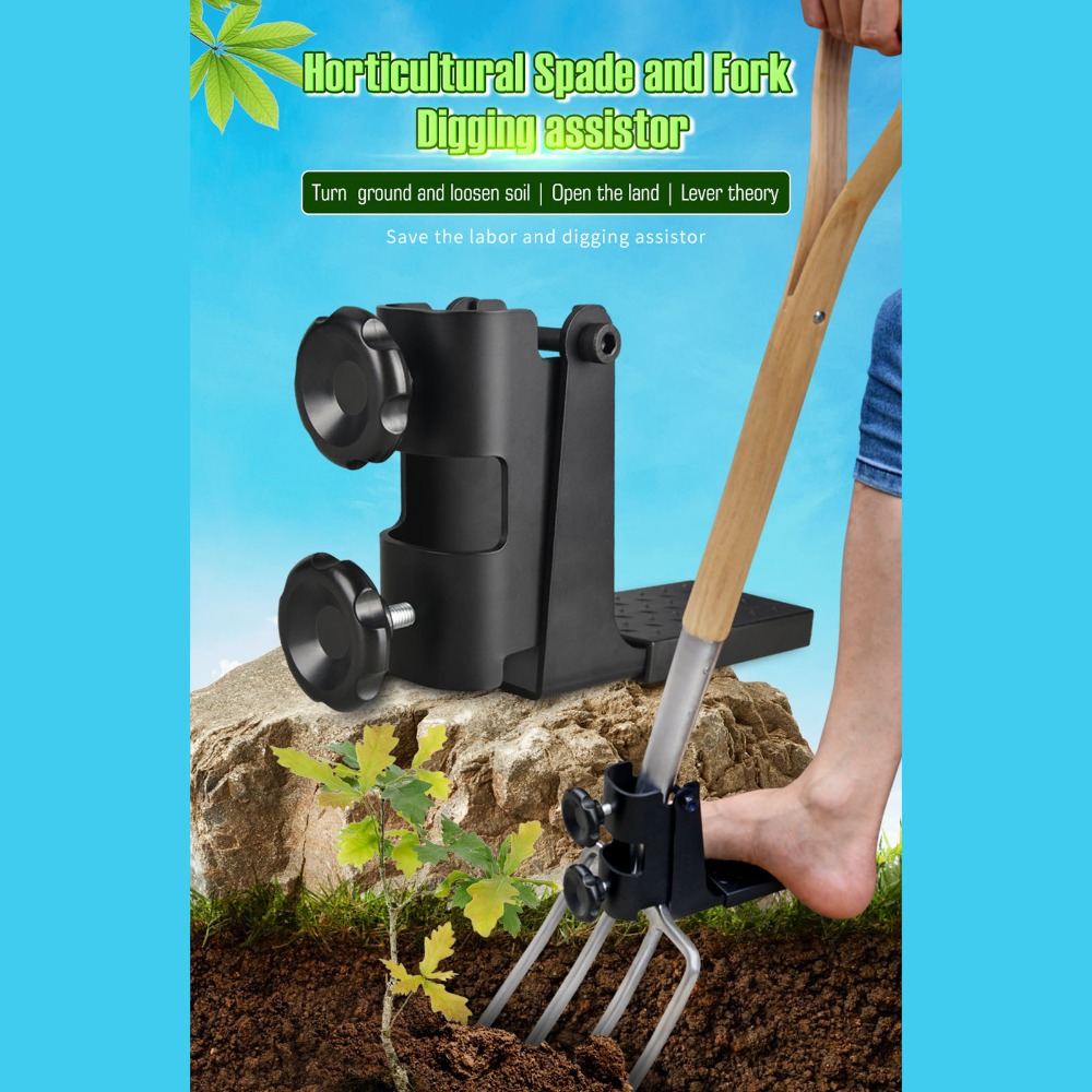 レバー原理設計の掘削補助ツール クリップとペダルアタッチメン - Spade Digging Fork のレビューと価格